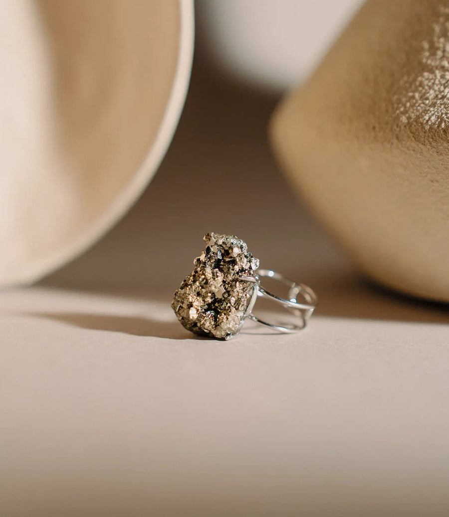 The Power Ritual Ring Natural Pyrite PHOEBE´S