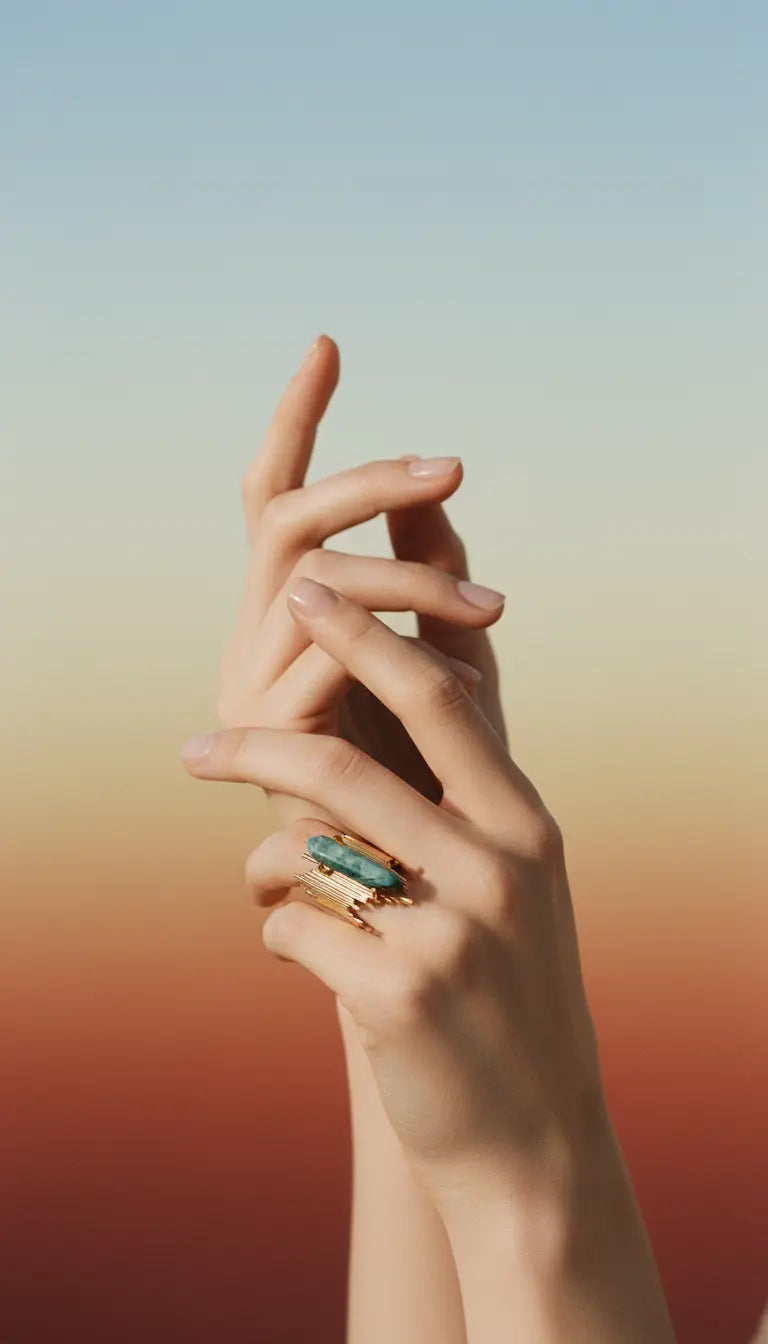 The Prosperity Ritual Ring – Green Aventurine PHOEBE´S