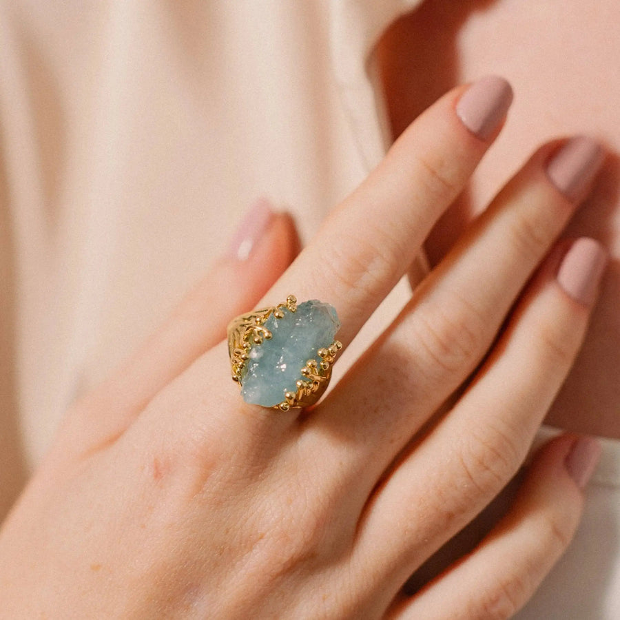 mineral stone ring