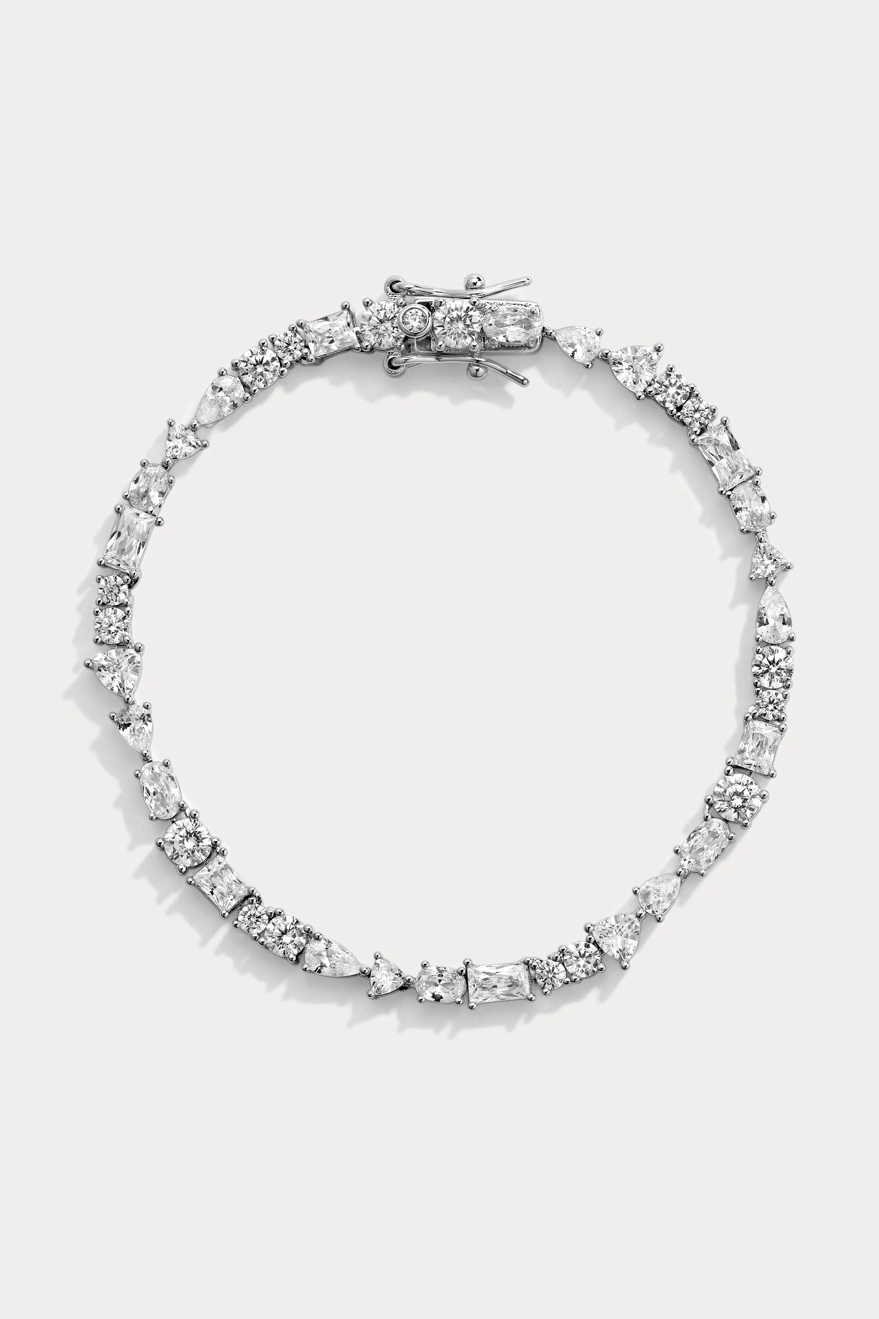 Clustered Tennis Bracelet Lili Claspe