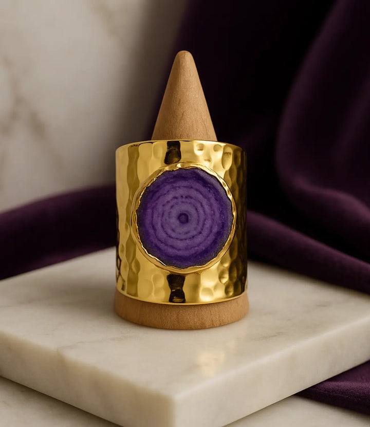 The Element Ritual Ring Natural Agate Vault 9