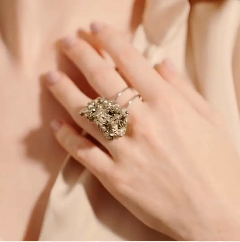 The Power Ritual Ring Natural Pyrite PHOEBE´S