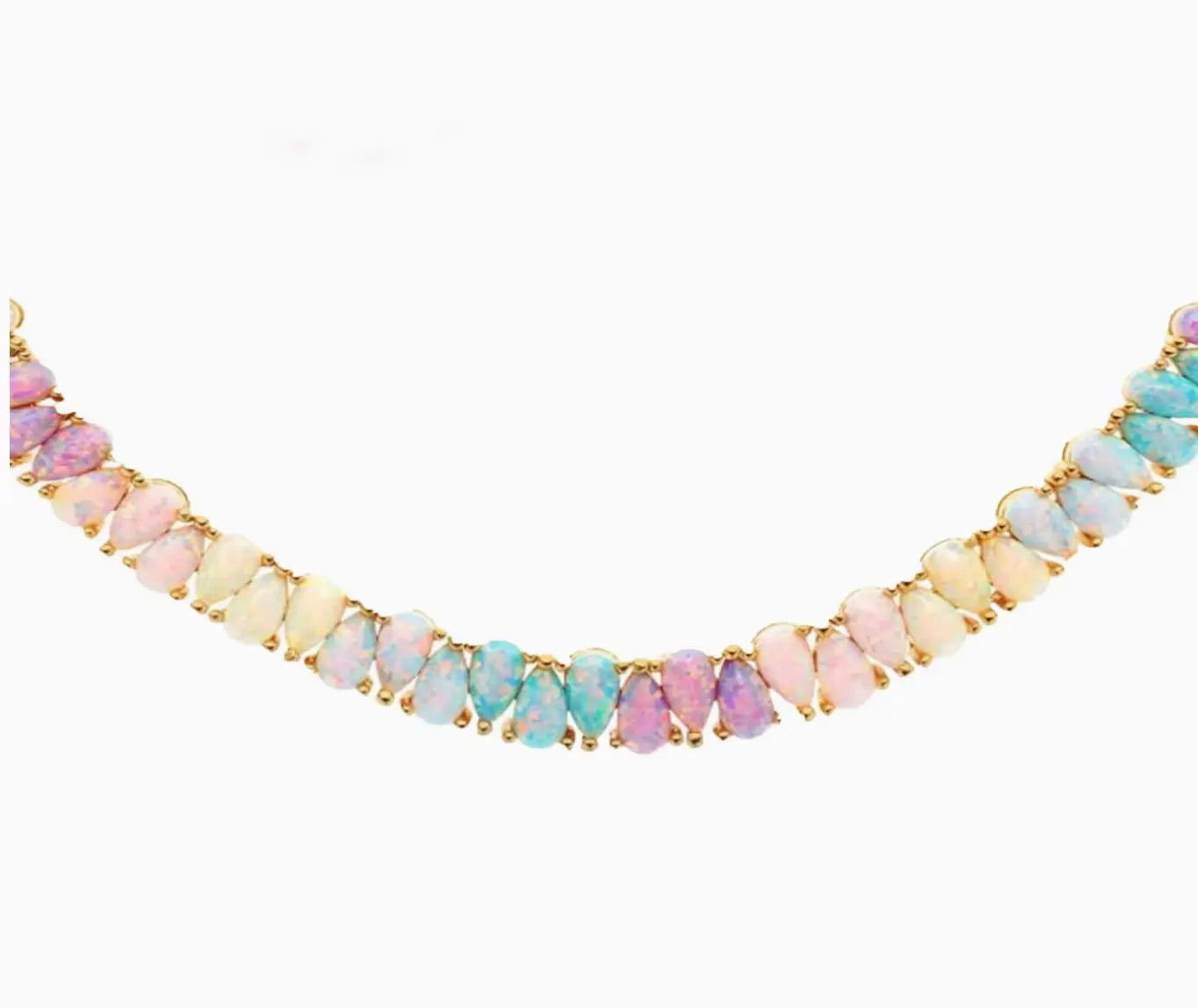 Candy Colored Opal Tennis Necklace Vault 9