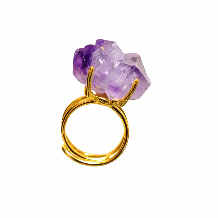 The Clarity Ritual Ring Raw Amethyst Vault 9