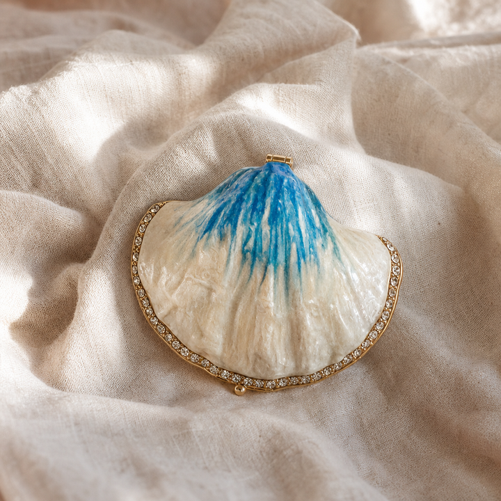 Coquillage Crystal Clam Shell Trinket Box