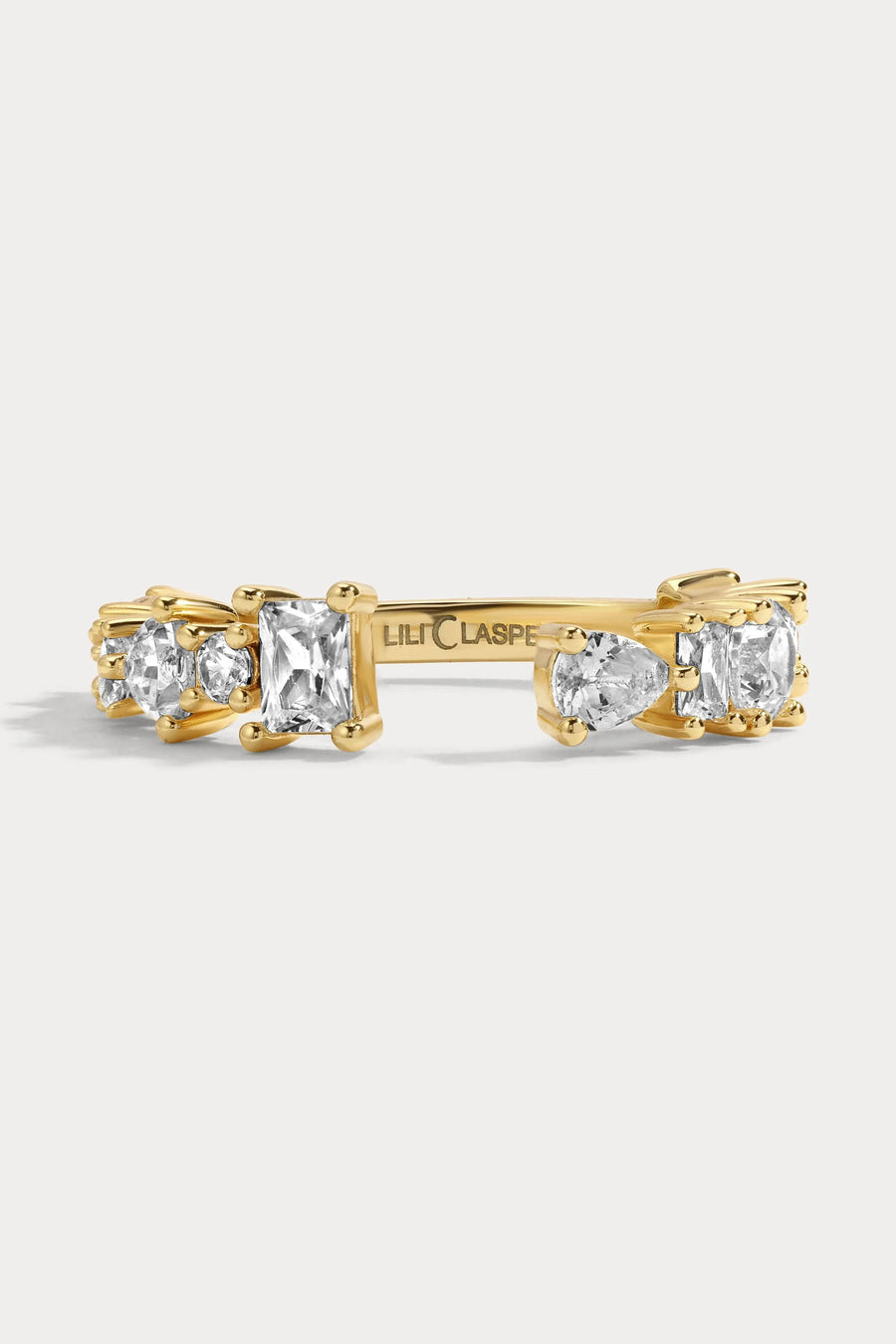 The Sculpted Cuff Ring – 14K Gold Plated Lili Claspe