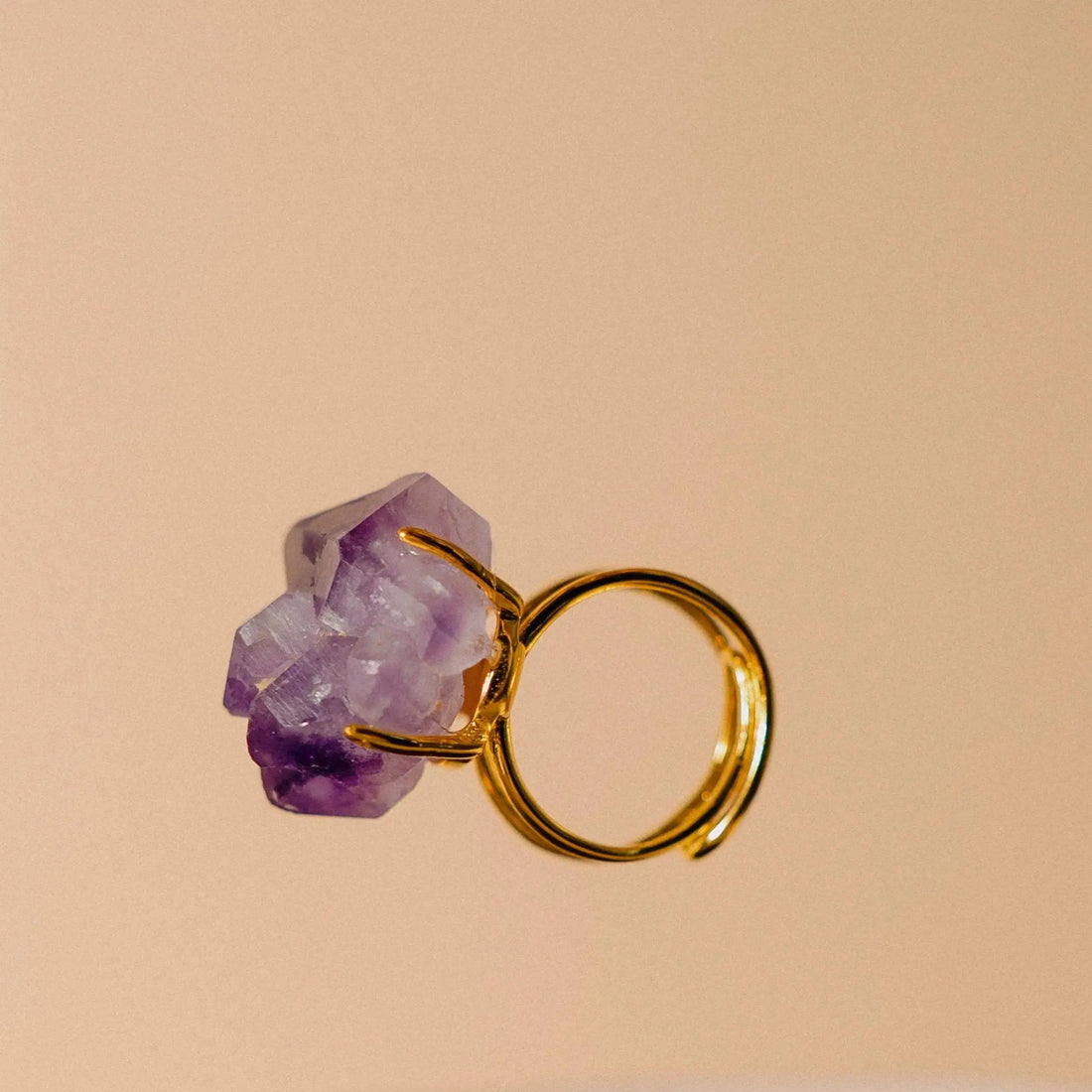 The Clarity Ritual Ring Raw Amethyst Vault 9